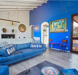 2 bedroom villa with infinity pool near Scopollo, sleeps 4